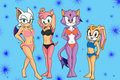 Chu-Bra Las chicas en Sonic