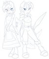 Commission: Lyra and Twilight, Princess and Knight