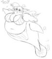 fat floating fishy female
