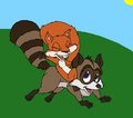 Raccoon Ridin' Hammy! by AlexReynard