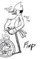 Mordecai ate Rigby by Fimp