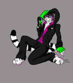 Alexi's a bit early for Halloween!