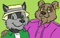 Wolf and Bear Are Close Color