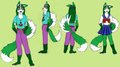 Tsukonko Ref sheet with Seifuku by Otakutsukonko
