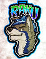 Conbadge - Raku by Kihu
