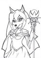 Wolf Sorceress Inked