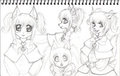 Kitten Sketchbook Page by GothicKitty3