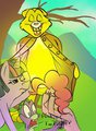 Carebear lens flare stare by DismalDon