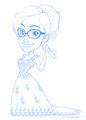 wedding cartoon WIP