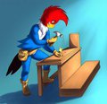 Fan art of Woody Woodpecker (El pajaro loco)
