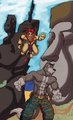 Pouncing Simba-Lians  by LupusSignatus