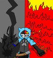 Zeo, dark and anger sides by Claw213