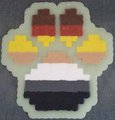 Bear Pride Paw-flag