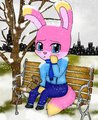 "Nya, it's cold!" by Elyxiion