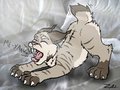 Sleepy Fluffbutt by zaigane