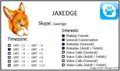 Jaxedge Skype Card by jaxedge