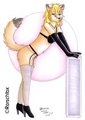 Lucille (arctic fox) by Rorschfox