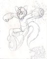 MegaManFox pose charging his Buster