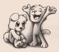 Suspiciously happy critters