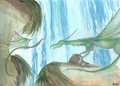The Waterfall Dragon by RippytheNekomatta