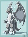 Silver the latex dragon