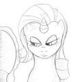 Rarity Sketch by ValenDart