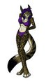 Try not to think why she's looking you like that - art by Foxena