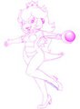Commission - Koopa Princess Peach is ready to engage